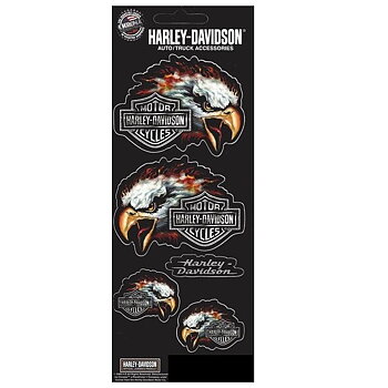 Harley-Davidson Eagle Logo Flames Dekaler.