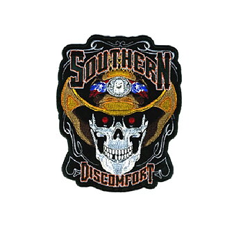 Southern Discomfort Skull Patch Smal Brodyrmärke. (10,5x10,5 cm )