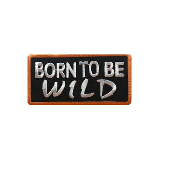 Born To Be Wild-broderimerke (9,5x5 cm)