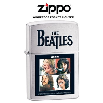 The Beatles Zippo-lighter i børstet krom (6x4 cm.)