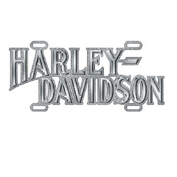Harley-Davidson Chrome Script Die Cast Dekoration.