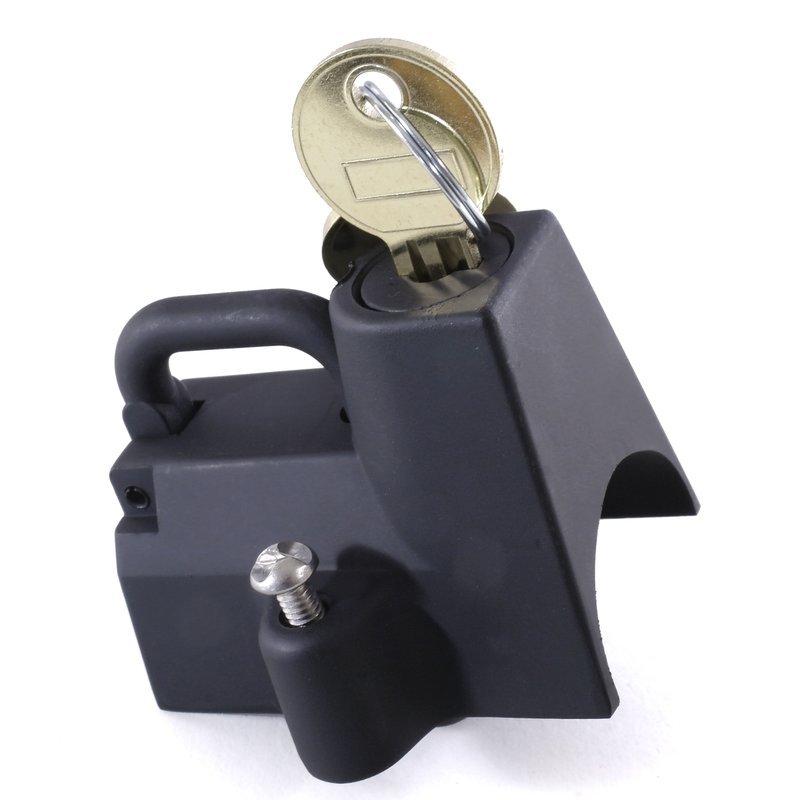 Hjelmlås Svart ramme Chrashbar 22 - 32 mm (7/8" - 1¼") Universal. - 3