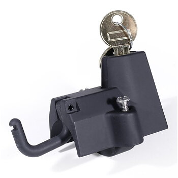 Hjelmlås Svart ramme Chrashbar 22 - 32 mm (7/8" - 1¼") Universal.