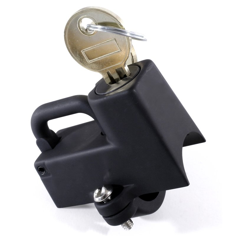 Black Helmet lock 7/8" (22mm). - 3