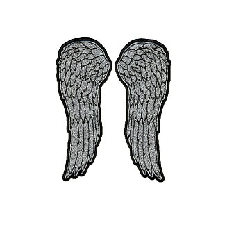 Angel Wings Patch Smal Brodyrmärke. (6x13 cm)