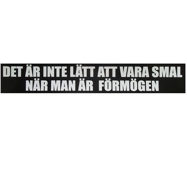 Det er ikke lett å være tynn når man er rik.