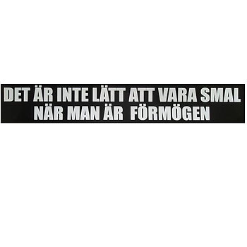 Det er ikke lett å være tynn når man er rik.
