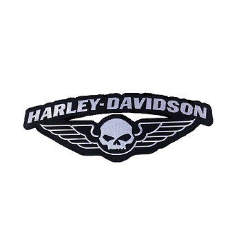 Harley Davidson Willy G Wings stort broderimerke (35x13 cm)