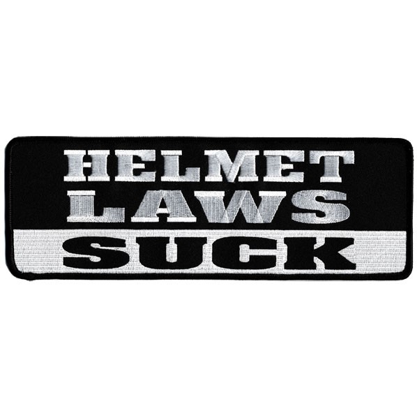 Helmets Laws Suck Big Patch-broderimerke (25x8 cm) - 3