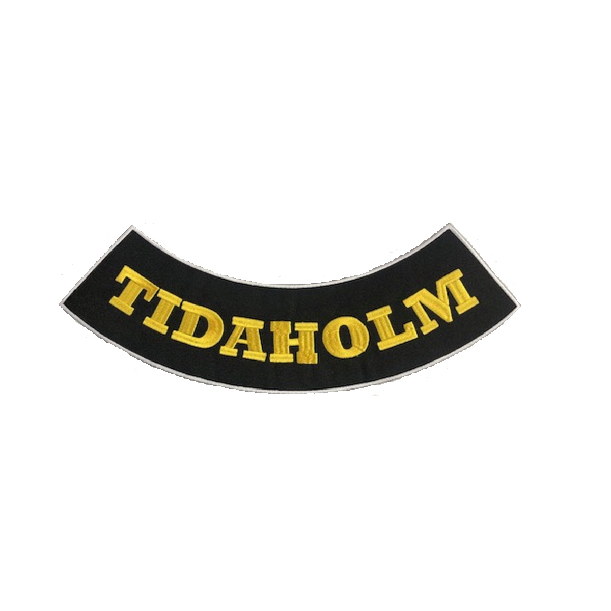 Tidaholm oransje broderimerke på ryggen (30x7 cm) - 3