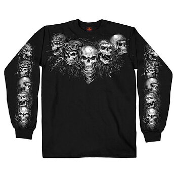 Five Skulls Long Sleeves T-shirt.