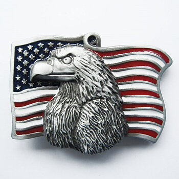 USA Flag Eagle Buckle Buckles. (9x6 cm)