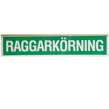 Raggarkjøring (45x10 cm)