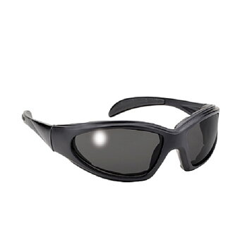 Choppers Riding Sunglasses Black Padded Smoke coloured lens.