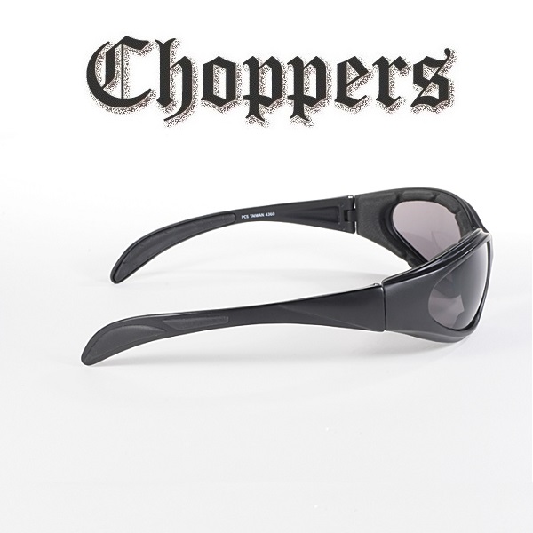 Choppers Riding Solglasögon Svart Vadderade Rökfärgad glas. - 6