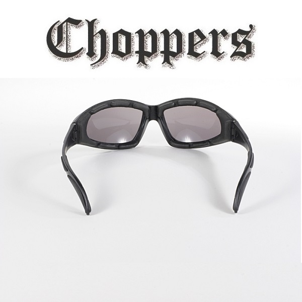 Choppers Riding Solglasögon Svart Vadderade Rökfärgad glas. - 5