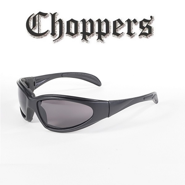 Choppers Riding Solglasögon Svart Vadderade Rökfärgad glas. - 4
