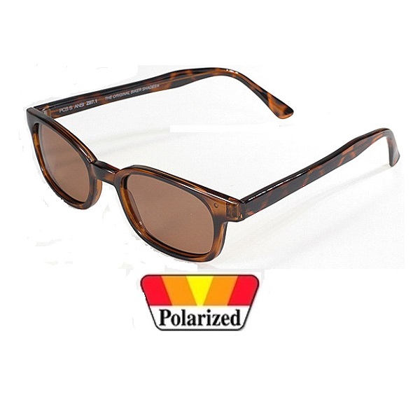 KD`s The Original Bikers Polariserade Dark Demi Frame/Amber. - 2