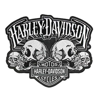Harley-Davidson Motor Cycles Aufnäher groß (26,5x22 cm)