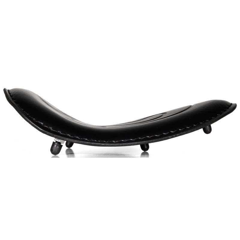 Solo Seat Black Flamed Leather-Look. - 2