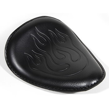 Solo Seat Black Flamed Leather-Look.