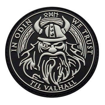 In Odin We Trust Stort broderimerke (27 cm)