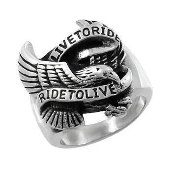 Ring Eagle Live To Ride.