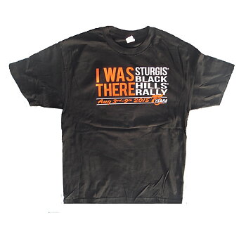 Sturgis T-Shirt 75 Years I Was There Black.