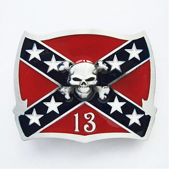 Rebel Skull 13 Buckle Buckles. (9,5x9,5cm)