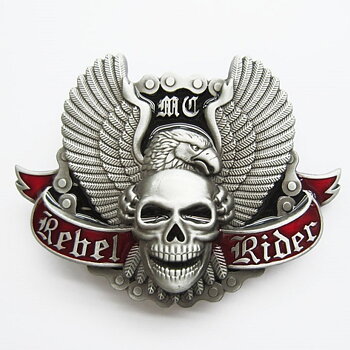 Rebel Rider belt buckle. (9,5x9,5 cm)