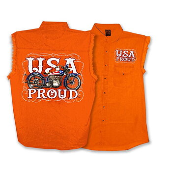 US Bobber Denim Sleeveless Shirt.