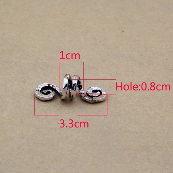 Hair jewelry Viking Spiral Narrow. (3,5 cm) - 3