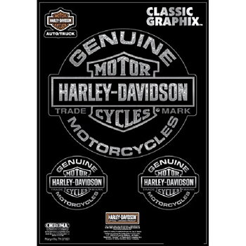 Harley-Davidson Genuine 3pc Decal Set (20,5x18 cm)