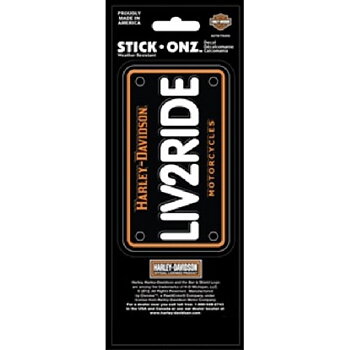 Harley Davidson LIV2RIDE Dekal (11,5x7 cm)