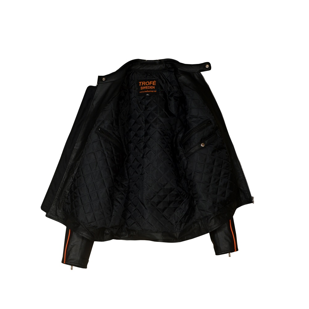 Lederjacke Schwarz Trofeshop.se. - 2
