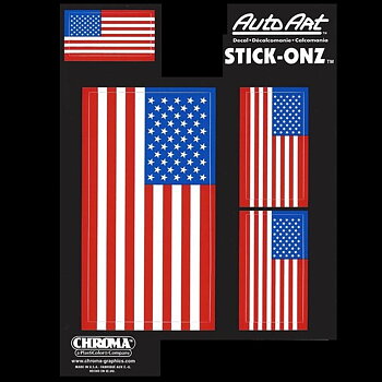 American Flag Decal Set.