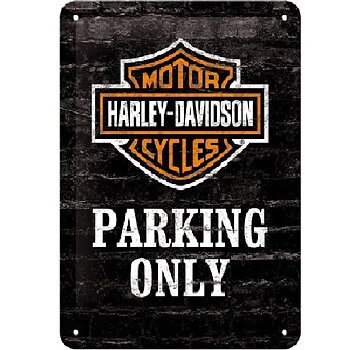 Harley Davidson  Parking Only. Metallskylt. (20x30)