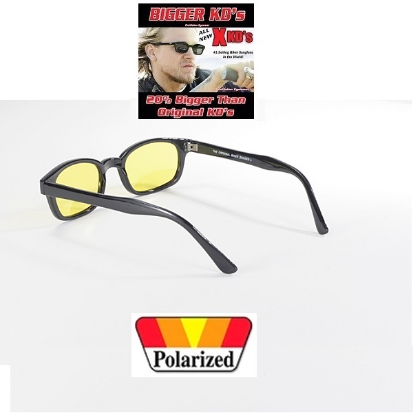 X-KDs The Original 20%  Större Bikers Polarized Yellow. - 5