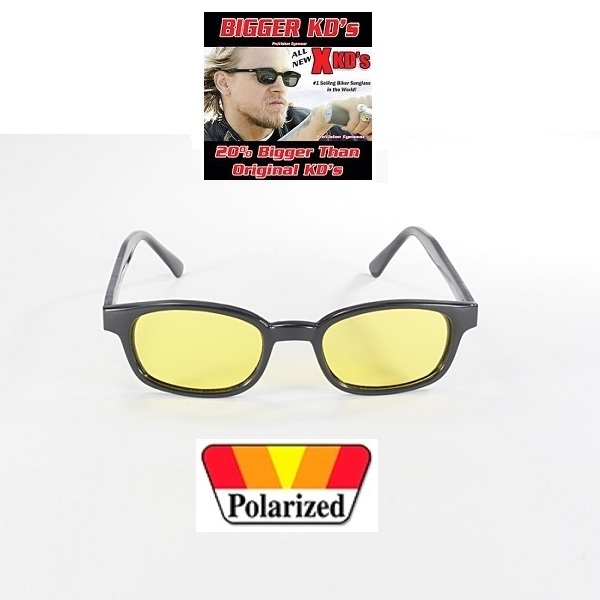 X-KDs The Original 20%  Större Bikers Polarized Yellow. - 2