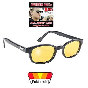 X-KDs The Original 20% Bigger Bikers Polarised Yellow.