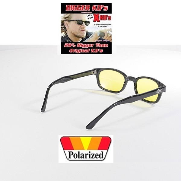 X-KDs The Original 20%  Större Bikers Polarized Yellow. - 7