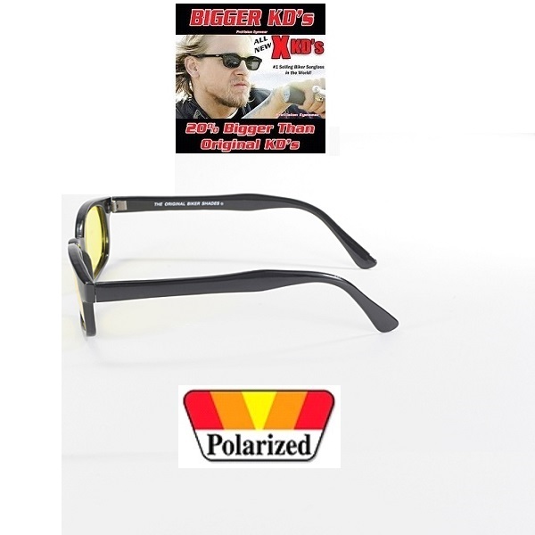 X-KDs The Original 20%  Större Bikers Polarized Yellow. - 4