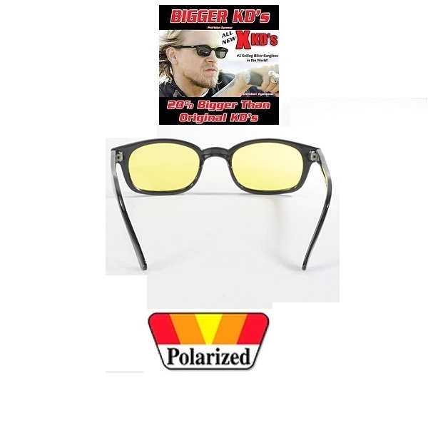 X-KDs The Original 20%  Större Bikers Polarized Yellow. - 6