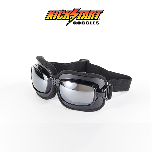 Kickstart Bigfoot Goggle Black Silver Lens Sonnenbrille. - 3