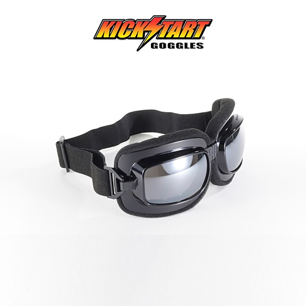 Kickstart Bigfoot Goggle Black Silver Lens Sonnenbrille. - 2
