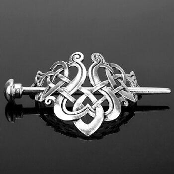 Hårspänne Viking Runor. (7,5x5 cm)