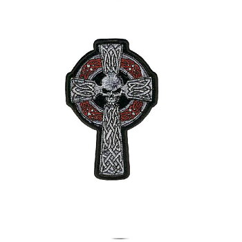 Celtic Cros & Skull Smal Brodyrmärke (12,5x8 cm)