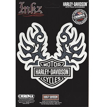 Harley Davidson Tribal Inkz Glitter Flake Dekal (8x6,5 cm)