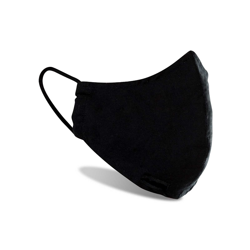 Gesichtsmaske &amp; Atemschutzmaske Stoff Schwarz. - 2