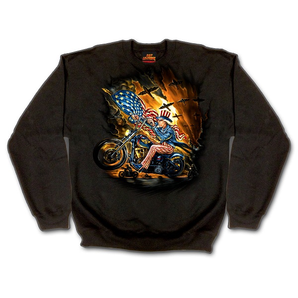 Uncle Sam Rides Sweatshirt.
